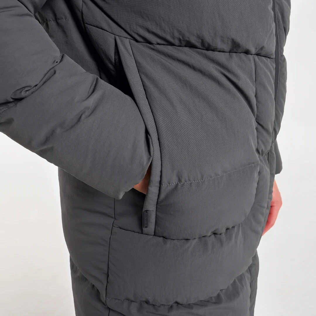 Villar Longline Jacket - Charcoal - Image 5